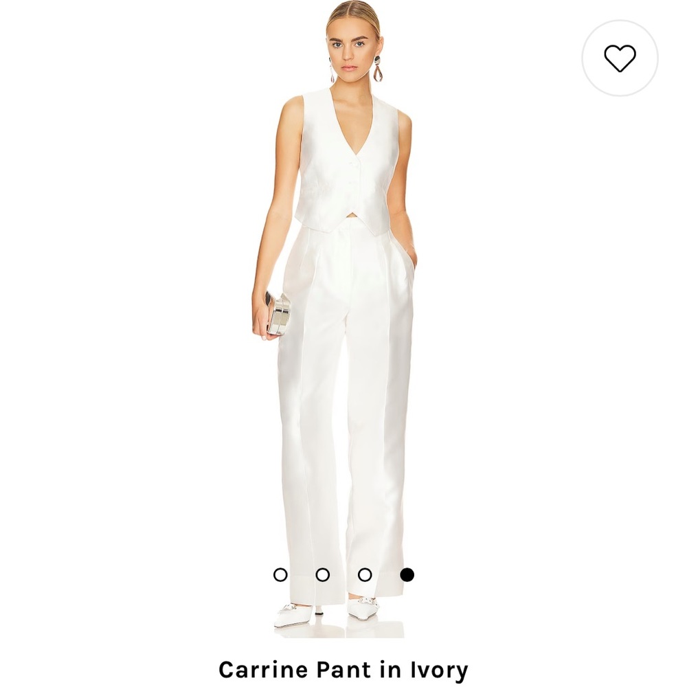 NWT Ronny Kobo White Vest Set